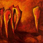 Consultation in Red / La consultation en rouge
2012, Christine Fogl
Acrylic on canvas / Acrylique sur toile
40’’ X  30’’